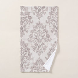 Damasco acuarela clásico floral suave taupe