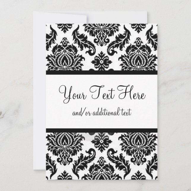 Damasco blanco y negro (Anverso)