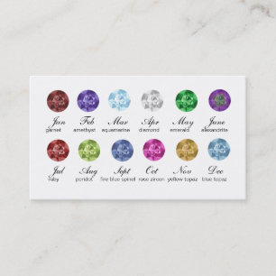 Damasco BW de Birthstones de las tarjetas de