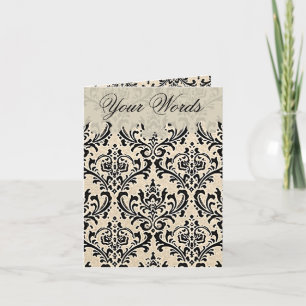 Damasco de Crema ~ Tarjeta / Invitaciones