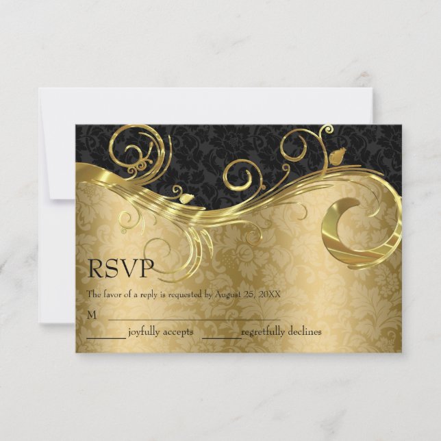 Damasco De Oro Y Negro - RSVP (Anverso)