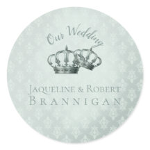 Damasco de seda - Pegatina Boda