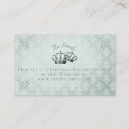 Damasco de seda - Tarjeta de detalle del Boda