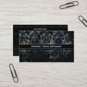 Damasco del satén • Tarjeta de visita elegante