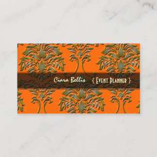 Damasco elegante, tarjetas de presentación
