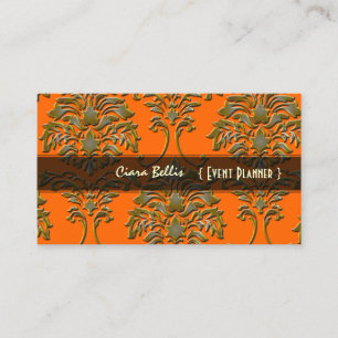 Damasco elegante, tarjetas de visita