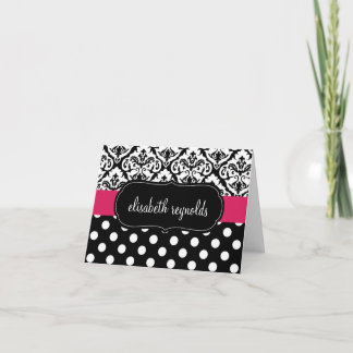 Damasco elegante y lunares personalizados