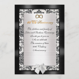 damasco formal de invitación a la fiesta del 60° a