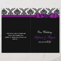 damasco, libro de cinta morada plegado Programa de