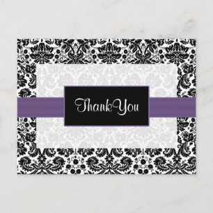 damasco morado gracias tarjetas