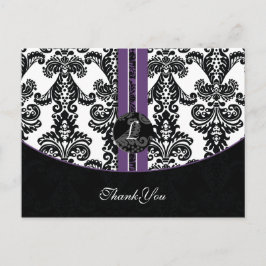 damasco morado gracias tarjetas