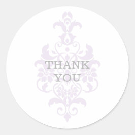 Damasco Morado Sutil Gracias Pegatinas