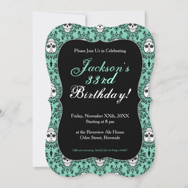 Damasco Muerto - Invitaciones de Personalizados de (Anverso)