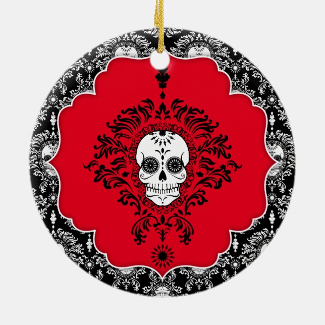 Damasco muerto - ornamento de encargo de los (Atrás)