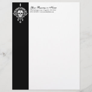 Damasco muerto - papel con membrete de encargo del