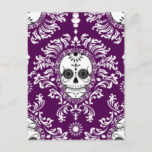 Damasco muerto - postal de la Moda del cráneo de a