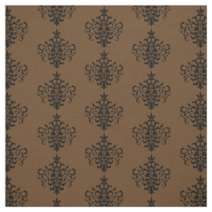 Damasco negro y marrón de chocolate y tela persona