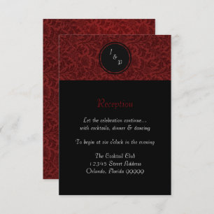 Damasco Rojo - Invitación a la recepción