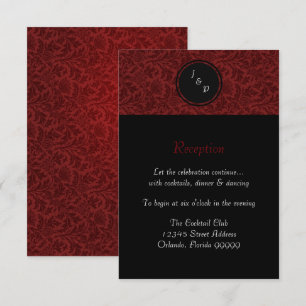 Damasco Rojo - Invitación de Recepción
