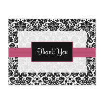 damasco rosa gracias tarjetas