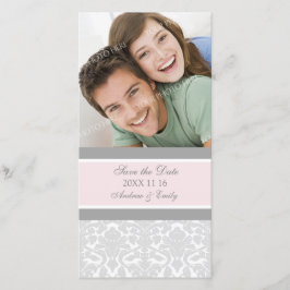 Damasco rosa Guardar tarjetas de fotos de Boda de