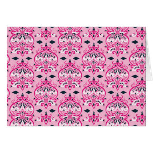 Damasco rosa y negro