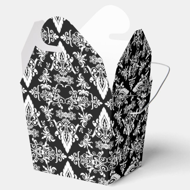 Damask 02 Cajas de Favor Black-White-Take Out (Abierto)