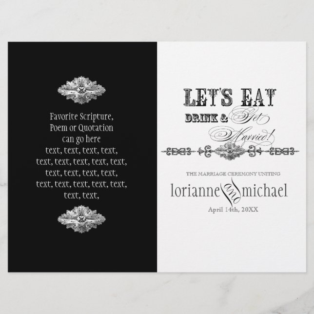 Damask AnnaLiese - Programa de matrimonio formal (Anverso)