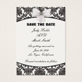 Damask Elegance Wedding Save The Date Cards