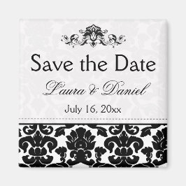 Damask en blanco y negro para salvar el imán de fe