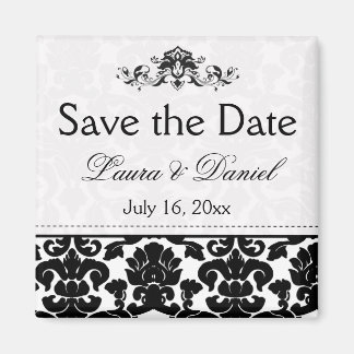 Damask en blanco y negro para salvar el imán de fe