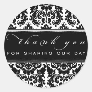 Damask Gracias Pegatina