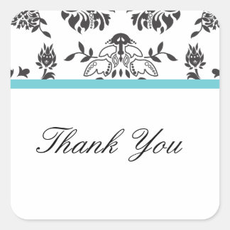 Damask Gracias Sello para sobres