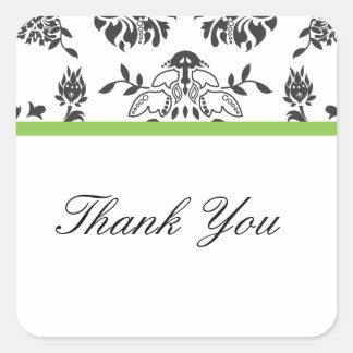 Damask Gracias Sello para sobres