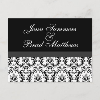 Damask Guardar Boda de postales de fecha