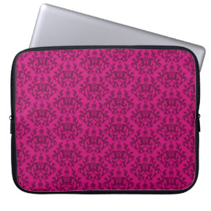 Damask "Kangaroo Paw" funda portátil rosa oscuro