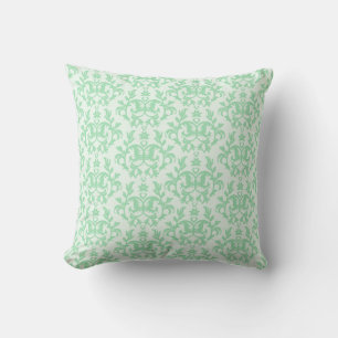 Damask "Kangaroo Paws" suave almohada verde
