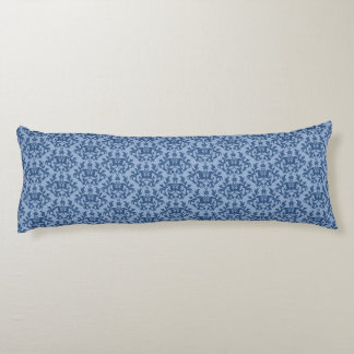 Damask Kangaroo Paws y la almohada larga azul del