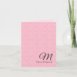 Damask Rosa Monogrammed Deluxe