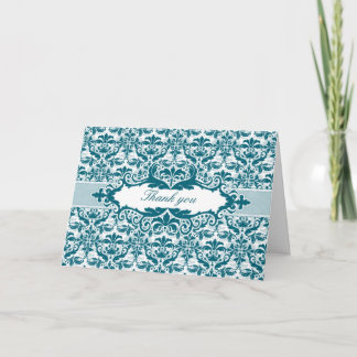 Damask & Scroll Frame (Tarjeta de agradecimiento V