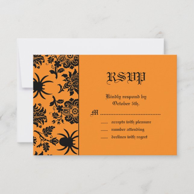 Damask Spider RSVP (Anverso)