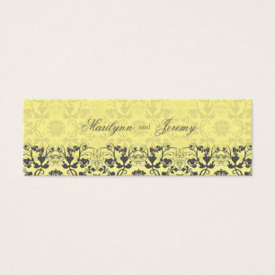 Damask Swirls Lace Butter Gracias Etiqueta De Rega