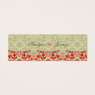 Damask Swirls Lace Spice Personalizado Gracias Eti