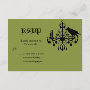 Damask y Green RSVP