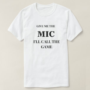 Dame El Micrófono Camiseta De Fútbol