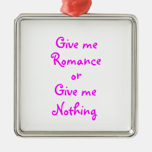 Dame el ornamento cuadrado premium de Romance