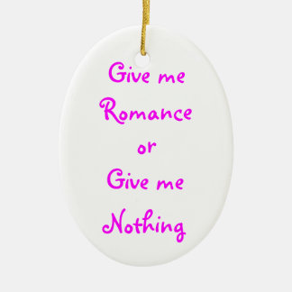 Dame el ornamento Romance-oval