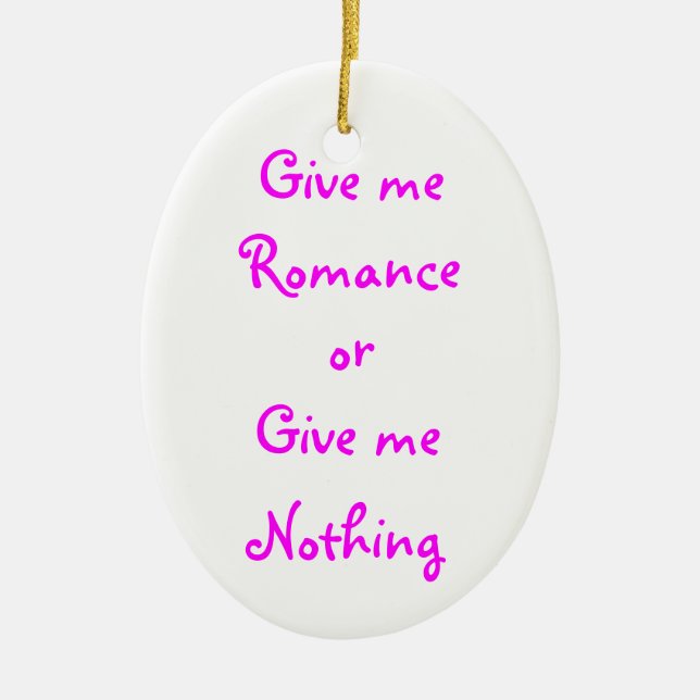 Dame el ornamento Romance-oval (Frente)