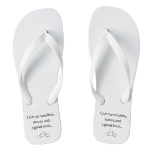 Dame sol, olas y un buen libro - chanclas