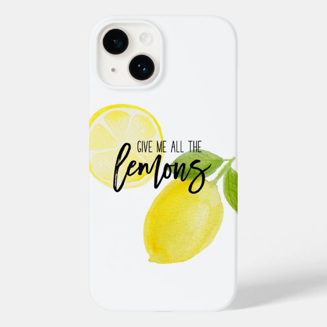 Dame todos los limones Funda-Mate iPhone 14 funda (Reverso )